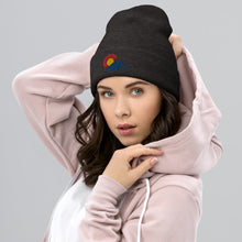 Load image into Gallery viewer, Colorado Cuffed Beanie with 3 Color Embroidered Design
