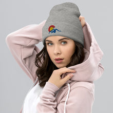 Load image into Gallery viewer, Colorado Cuffed Beanie with 3 Color Embroidered Design
