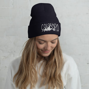 Colorado Mountains Winter Beanie