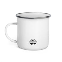 Load image into Gallery viewer, The Mountains Are Calling and I Must Go Explore Enamel Camping Mug 12 oz

