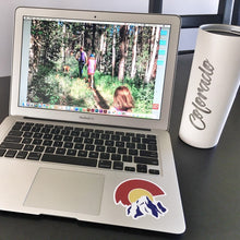 Load image into Gallery viewer, Colorado flag logo sticker printed 3&quot;
