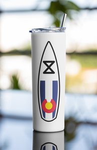 20 oz Colorado SUP Skinny Tumbler with Straw