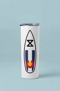 20 oz Colorado SUP Skinny Tumbler with Straw