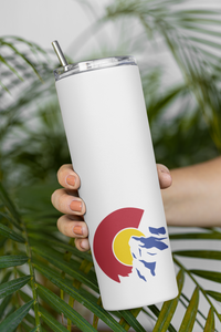 Colorado 20 oz Skinny Tumbler with Straw