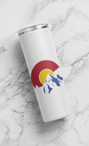 Colorado 20 oz Skinny Tumbler with Straw