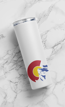 Load image into Gallery viewer, Colorado 20 oz Skinny Tumbler with Straw
