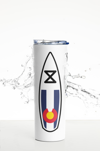 20 oz Colorado SUP Skinny Tumbler with Straw