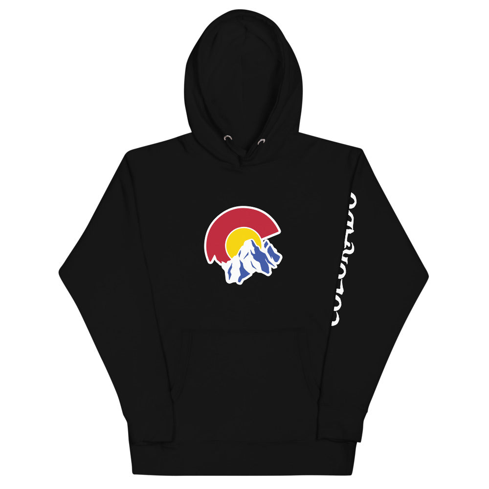 Colorado Mountains Hoodie with Sleeve Colorado