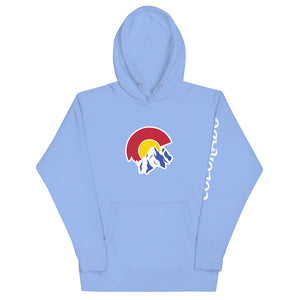 Colorado Mountains Hoodie with Sleeve Colorado