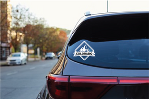 White Colorado Diamond Badge Sticker