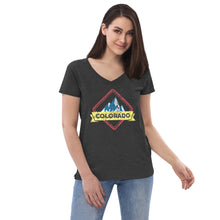 Load image into Gallery viewer, Women’s Colorado Distressed V-neck T-shirt
