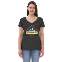 Load image into Gallery viewer, Women’s Colorado Distressed V-neck T-shirt
