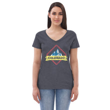 Load image into Gallery viewer, Women’s Colorado Distressed V-neck T-shirt
