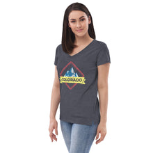 Load image into Gallery viewer, Women’s Colorado Distressed V-neck T-shirt
