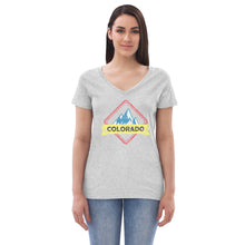 Load image into Gallery viewer, Women’s Colorado Distressed V-neck T-shirt
