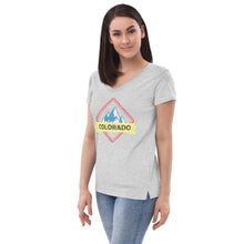 Load image into Gallery viewer, Women’s Colorado Distressed V-neck T-shirt
